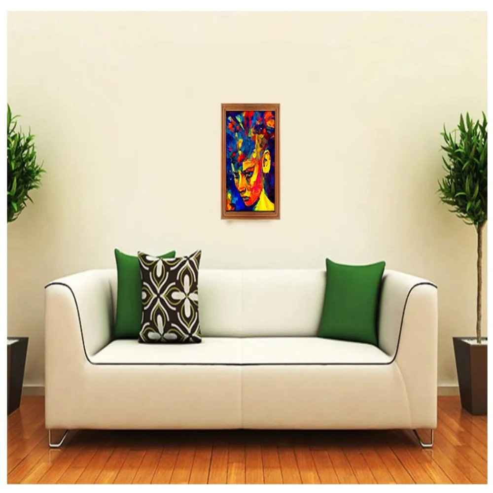 Mperor, Wall Deco Special Laminated Print With Teak Wooden Photo Frame Digital Reprint (12.5 x 9)