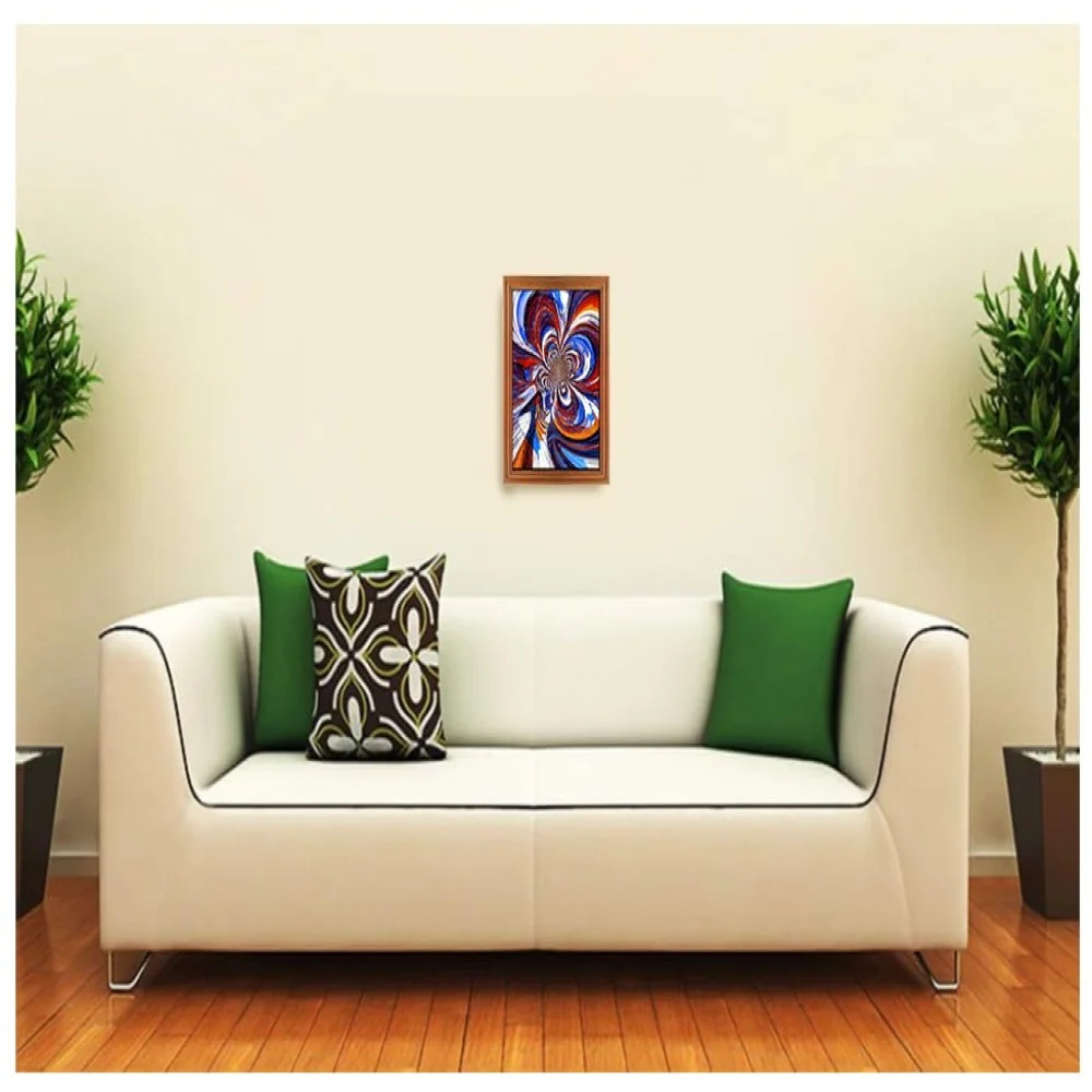 Watch Your Thoughts Motivational Poster Modern Laminated Digital Prints Wall Art Paintings Ready to Hang for Office Living Room Home Decorations and Teak Wood Framed (12.5x8.5) in