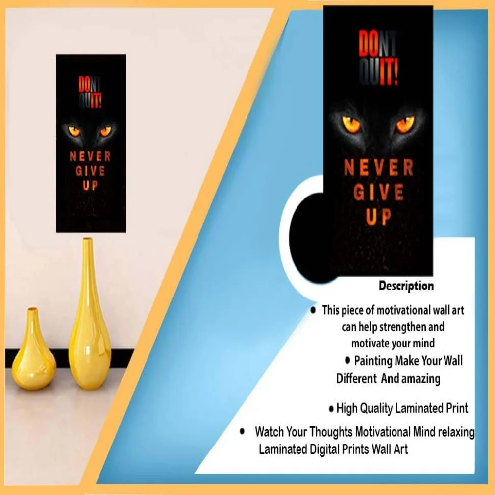 Watch Your Thoughts Motivational Poster Modern Laminated Digital Prints Wall Art