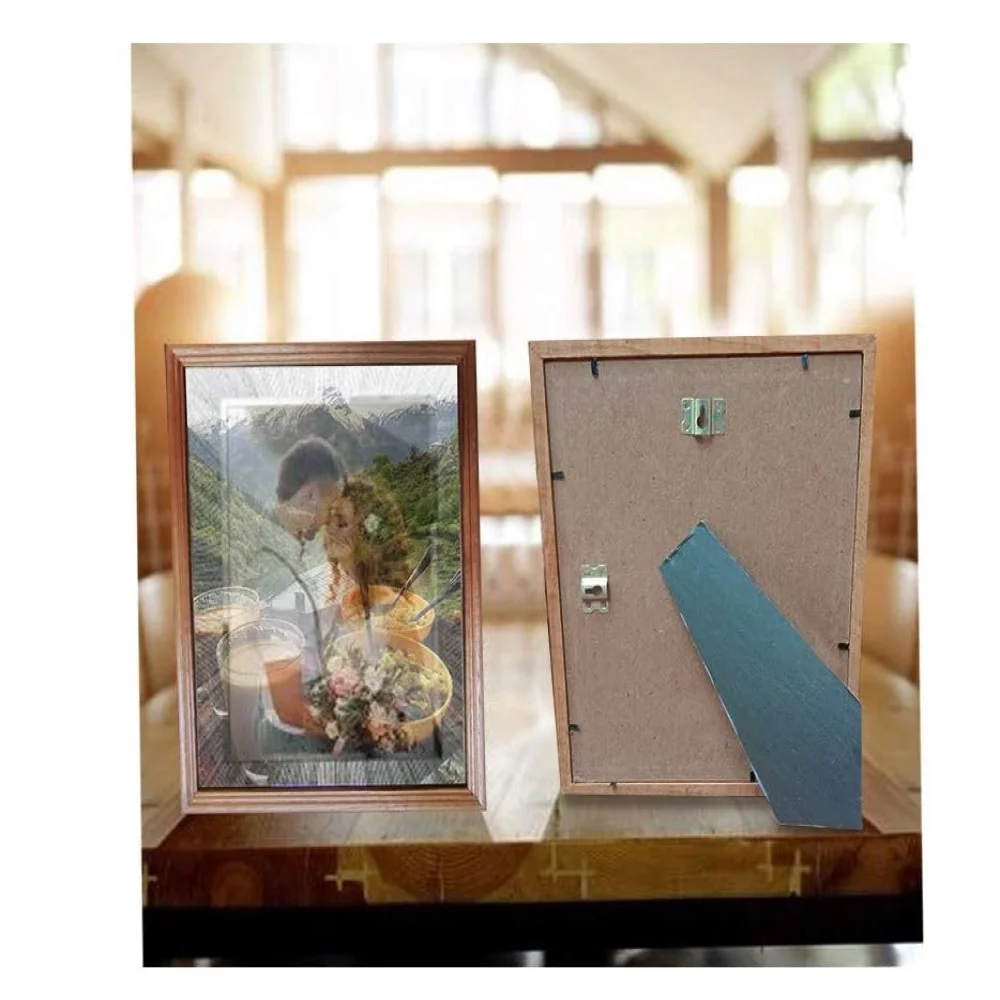 EMPEROR ART GALLERY, original teak wood Picture Frame Set with High Definition Glass for Wall or Table (Size 8 x 10)