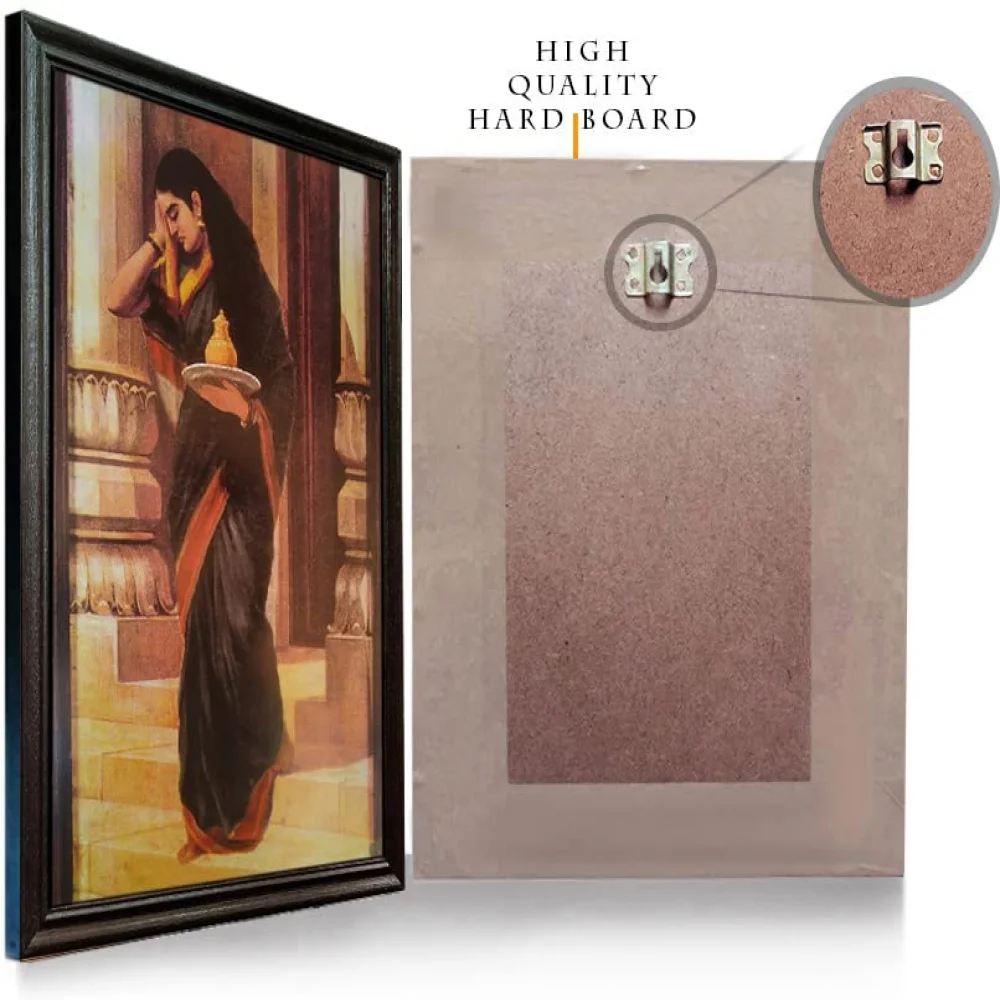 'Sairandhri'' Digital Reprint With Lamination And Wood Frame, Size(13.2 x19 Inch)