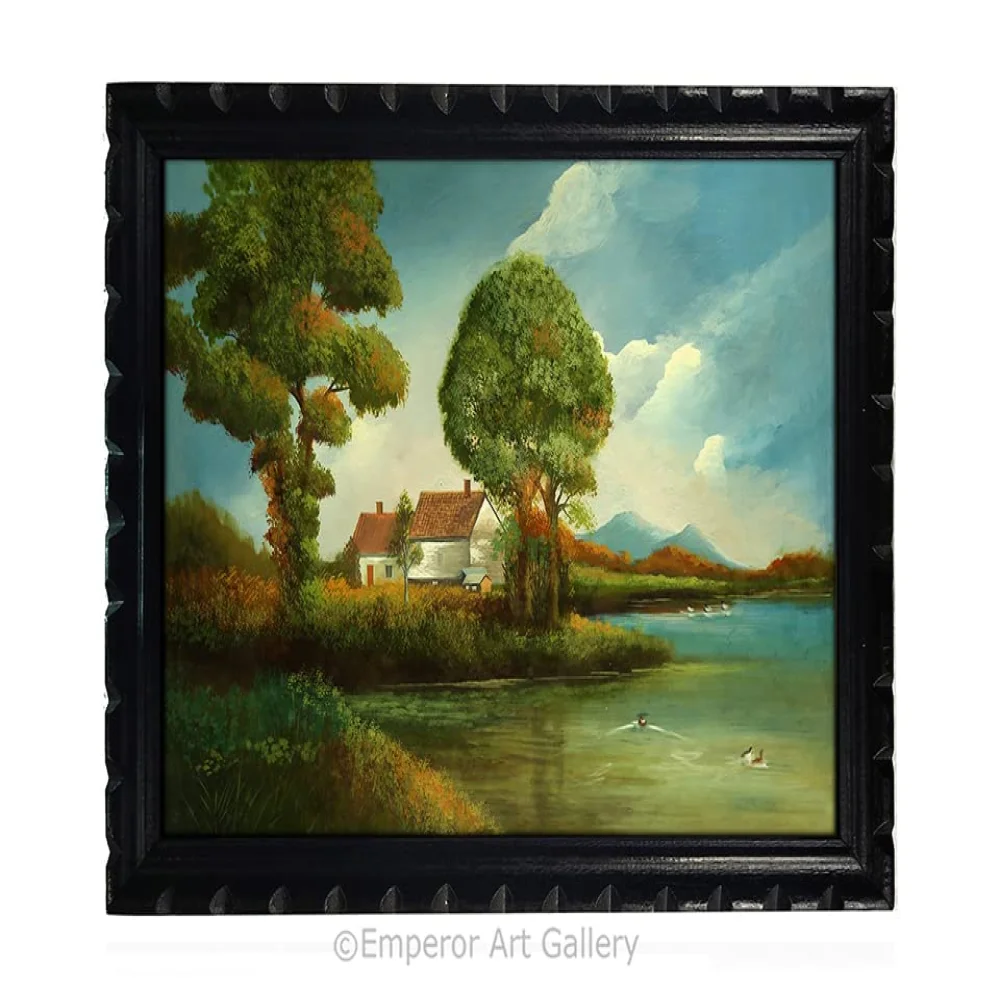 EMPEROR ART GALLERY Mperor, Laminated Digital print With Wood Frame For Wall (18x13.6) in
