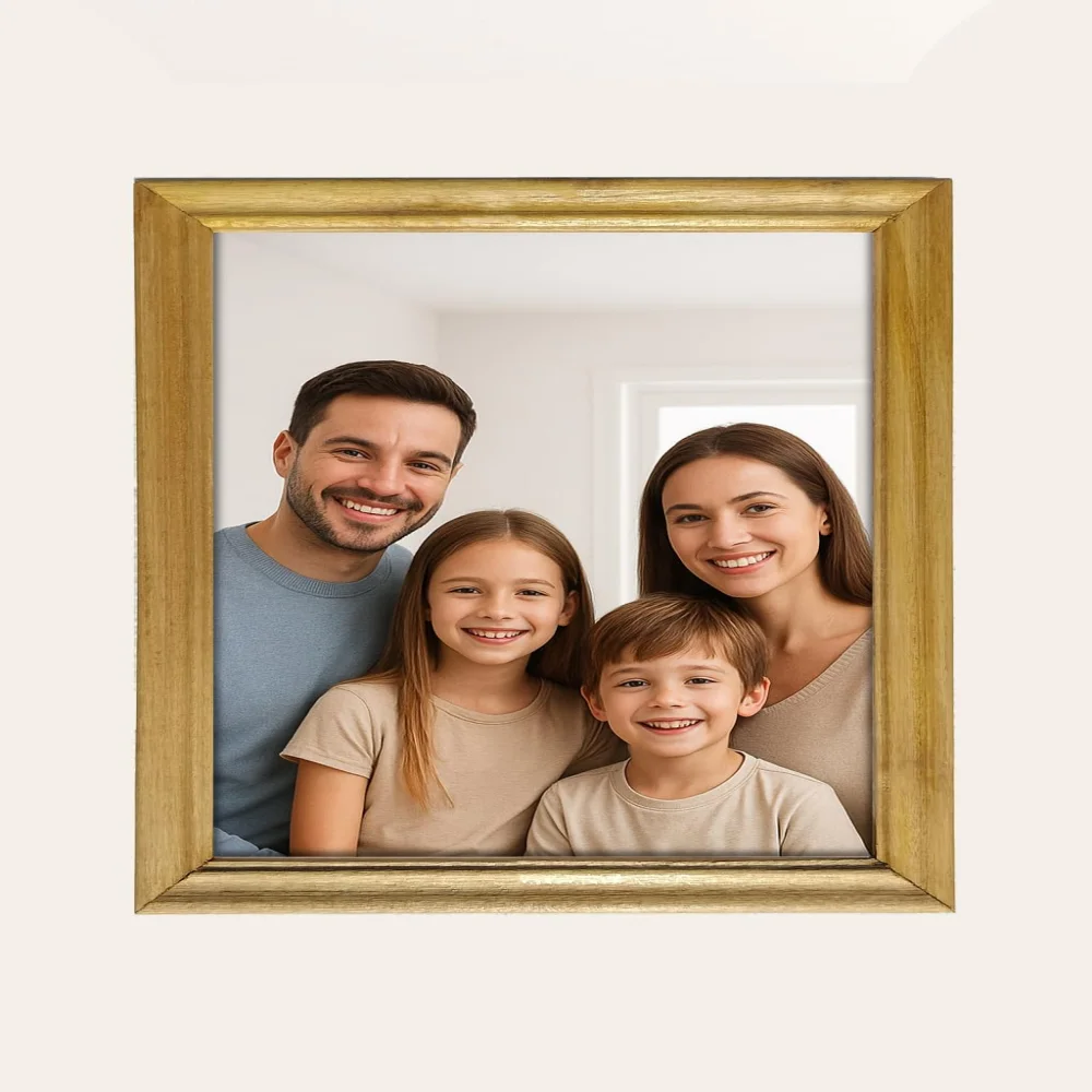 EMPEROR ART GALLERY®, Premium Royal Design Wooden Wall Mirror, Wood Frame, 14 x 20 Inches, Classic Home Decor