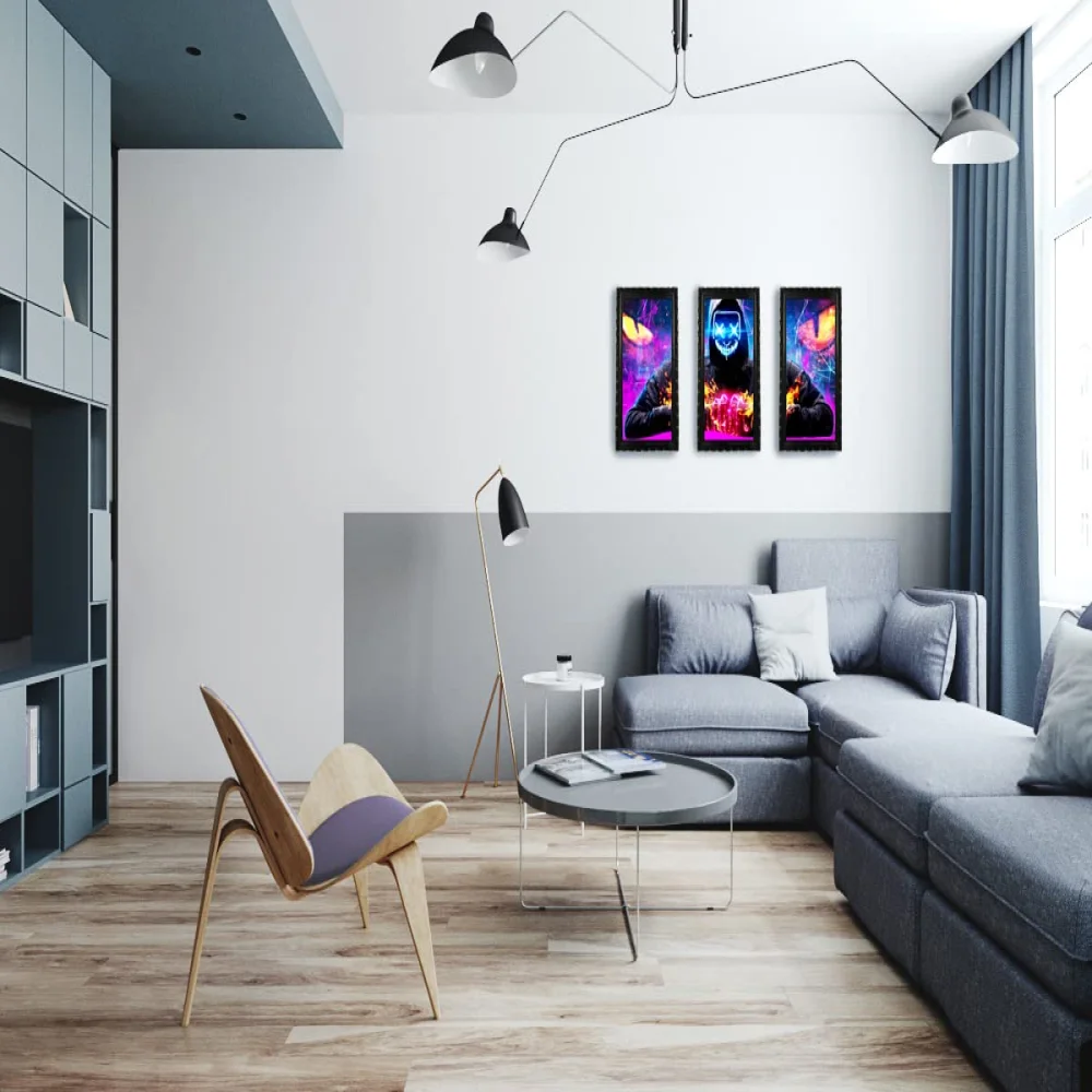 Mperor, Digital Re Print With Original Wood frame (7.1x13) in 3Peace