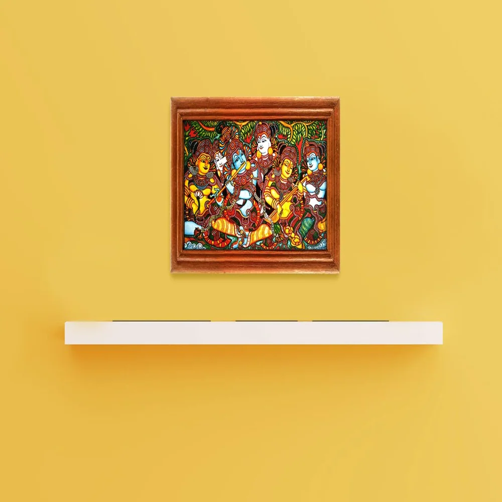 Lords Mural Painting laminated Digital RePrint With Teak Wood Frame