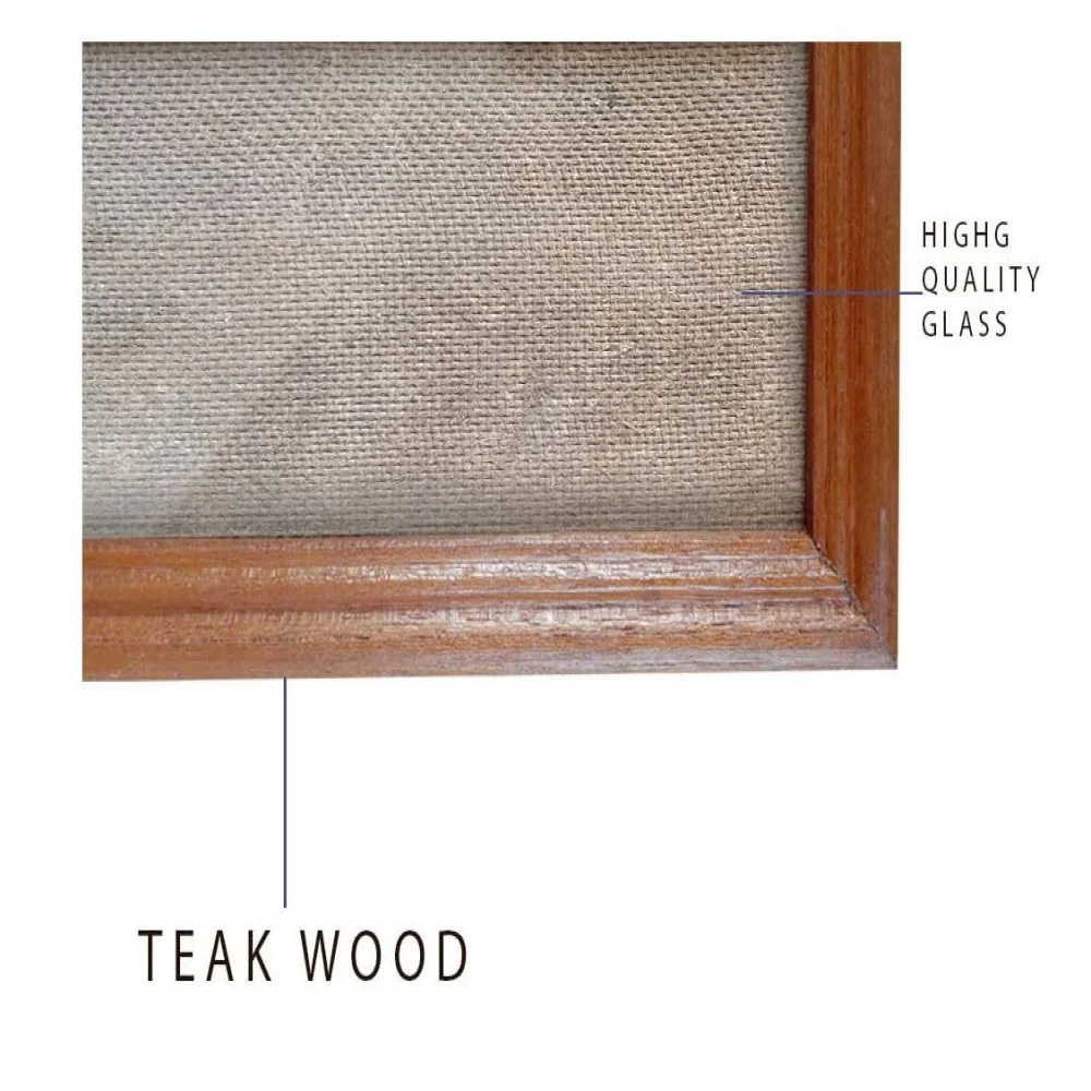 EMPEROR ART GALLERY , Original Teak Wood Picture Frame Set with High Definition Glass for Wall or Table (Size 10 X 12#)