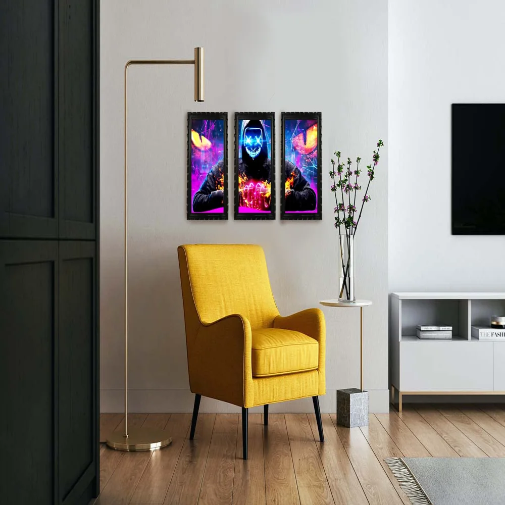 Mperor, Digital Re Print With Original Wood frame (7.1x13) in 3Peace