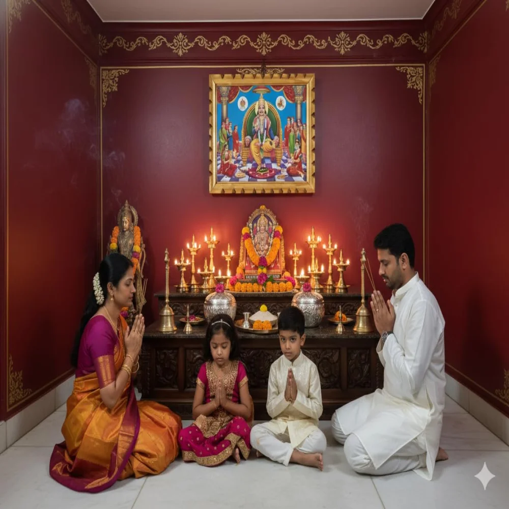 Lord Chitragupta Bhagwan Premium Wooden Frame, Hindu Religious Wall Art, Natural Wood, Laminated Digital Print, 17.4 x 14 inches