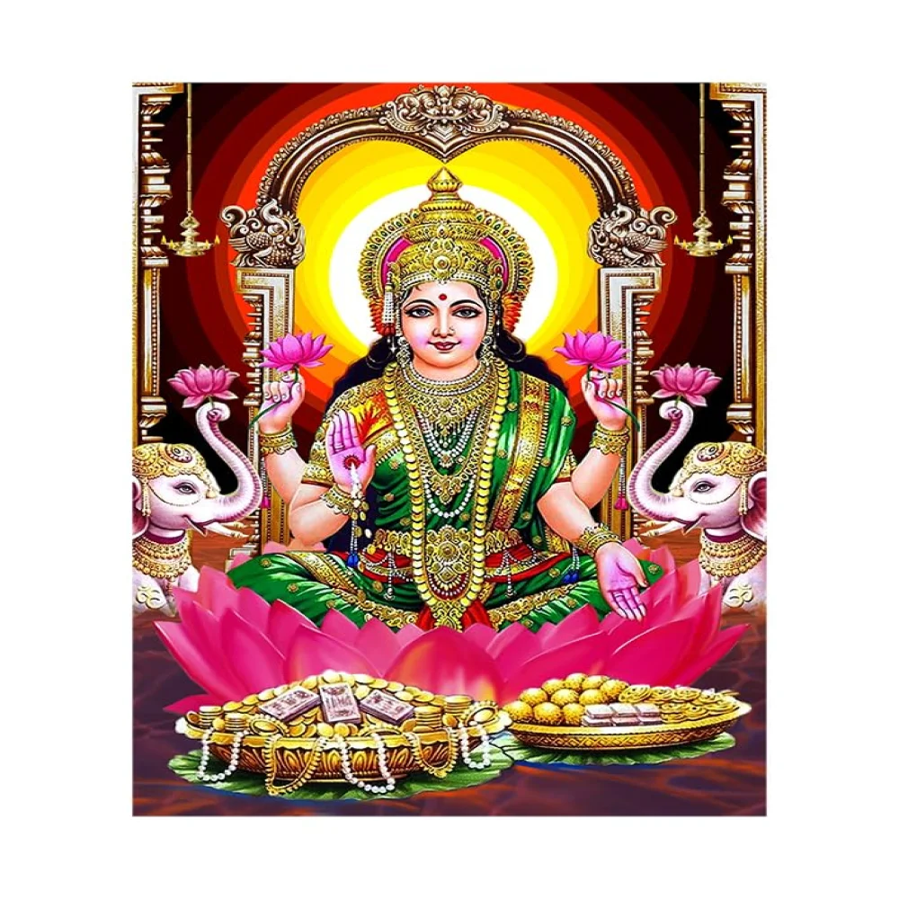 Lords Laminated Digital Print With Hardbord Mounted(12x9.5) in (Lord Laksmi/durga/hanuman/krishna/shiva)
