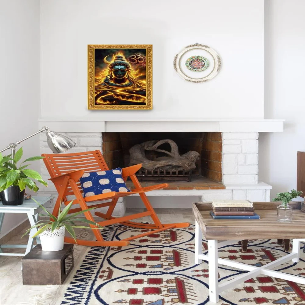 Lord Shiva in an Hardboard Laminated Digital Re-Print Paper Print (18.6 inch X 12.5 inch)