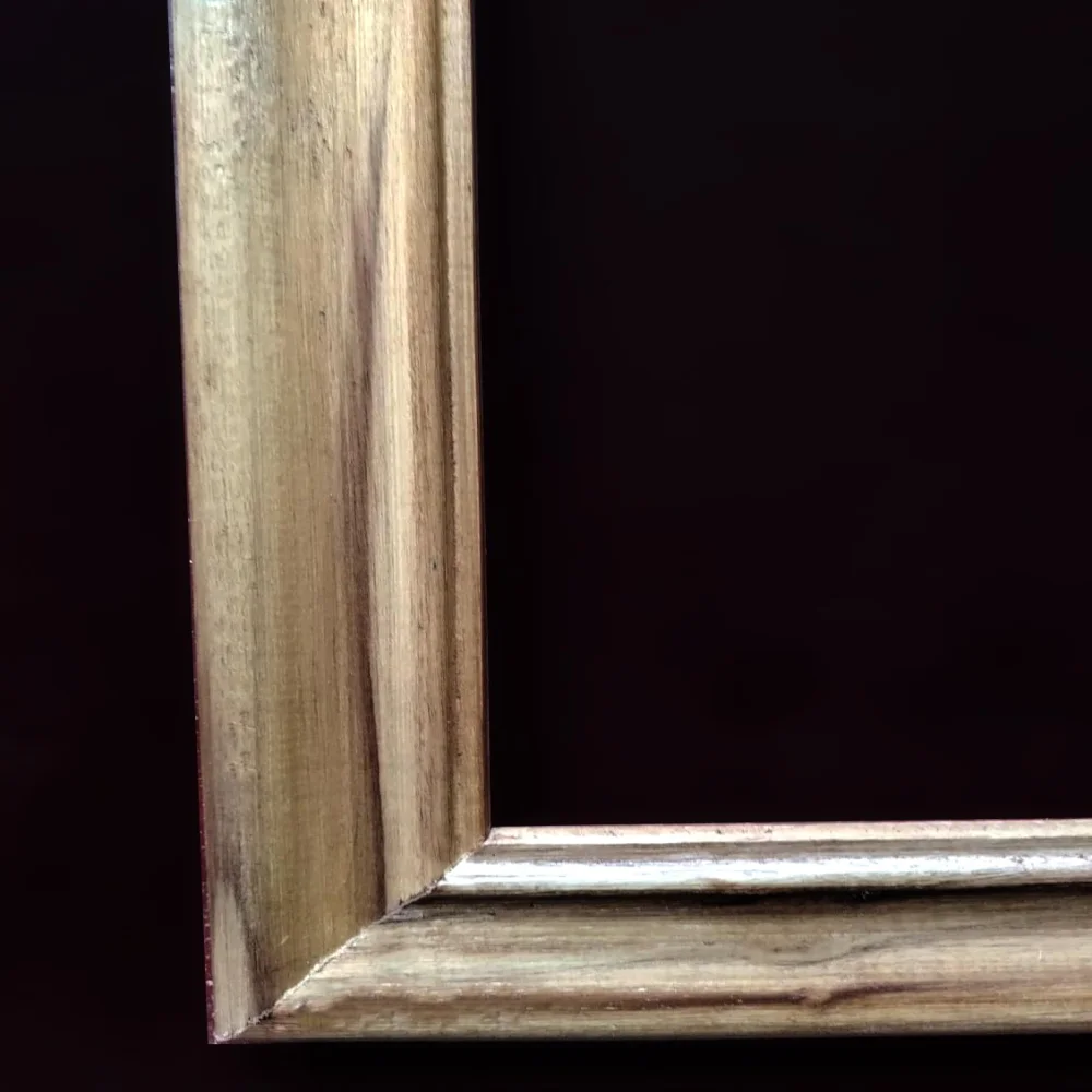 EMPEROR ART GALLERY®,Premium Teak Wood Frame Sticks, 45.4 x 33.6 in Outer Size, 42 x 30 in Inner Size, Natural Wood