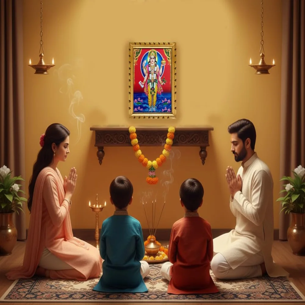 Lord Dhanvantari Premium Wooden Frame with Carved Design, 14x10 Inch, 300 GSM Digital Print, Film Laminated Photo, Decorative Religious Wall Art