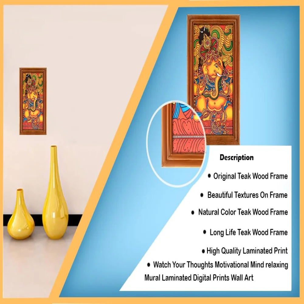 Lords Mural Painting laminated Digital RePrint With Teak Wood Frame