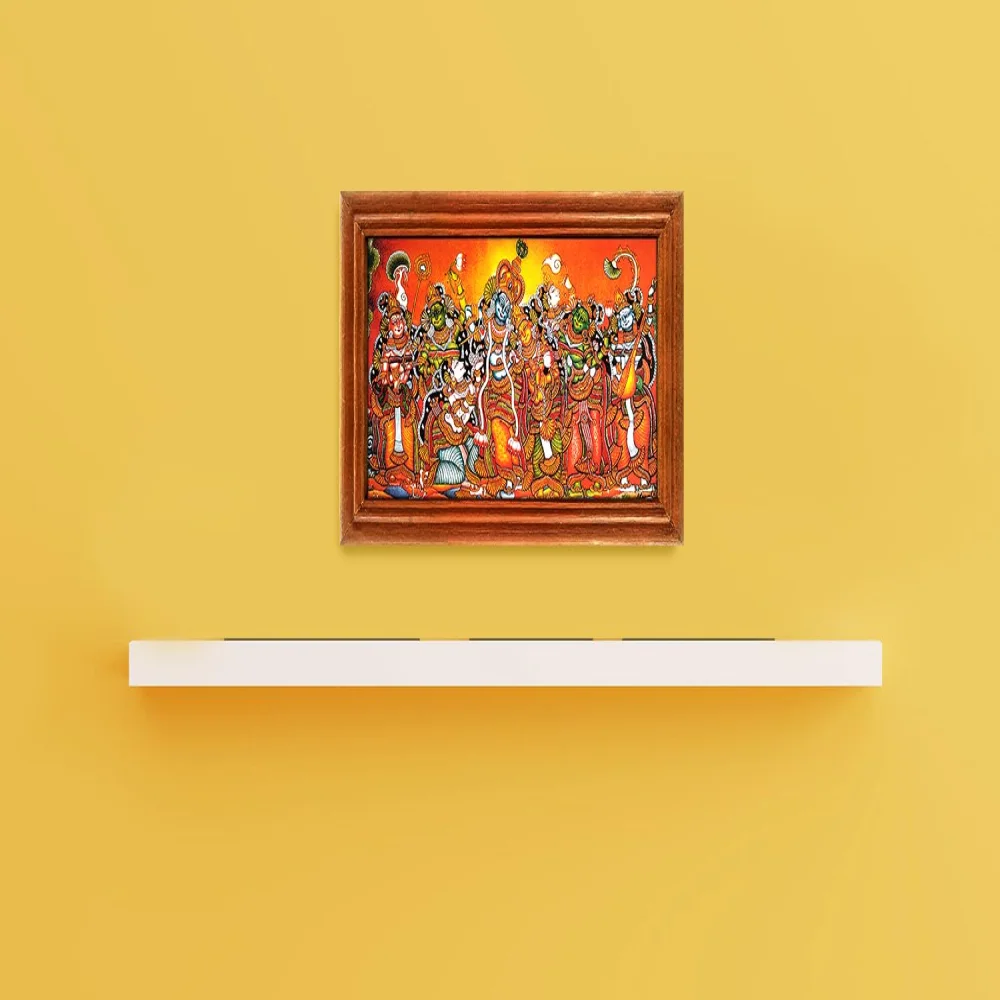 Lords Mural Painting laminated Digital RePrint With Teak Wood Frame