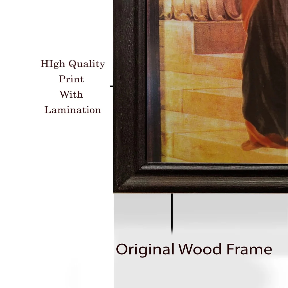 'Sairandhri'' Digital Reprint With Lamination And Wood Frame, Size(13.2 x19 Inch)