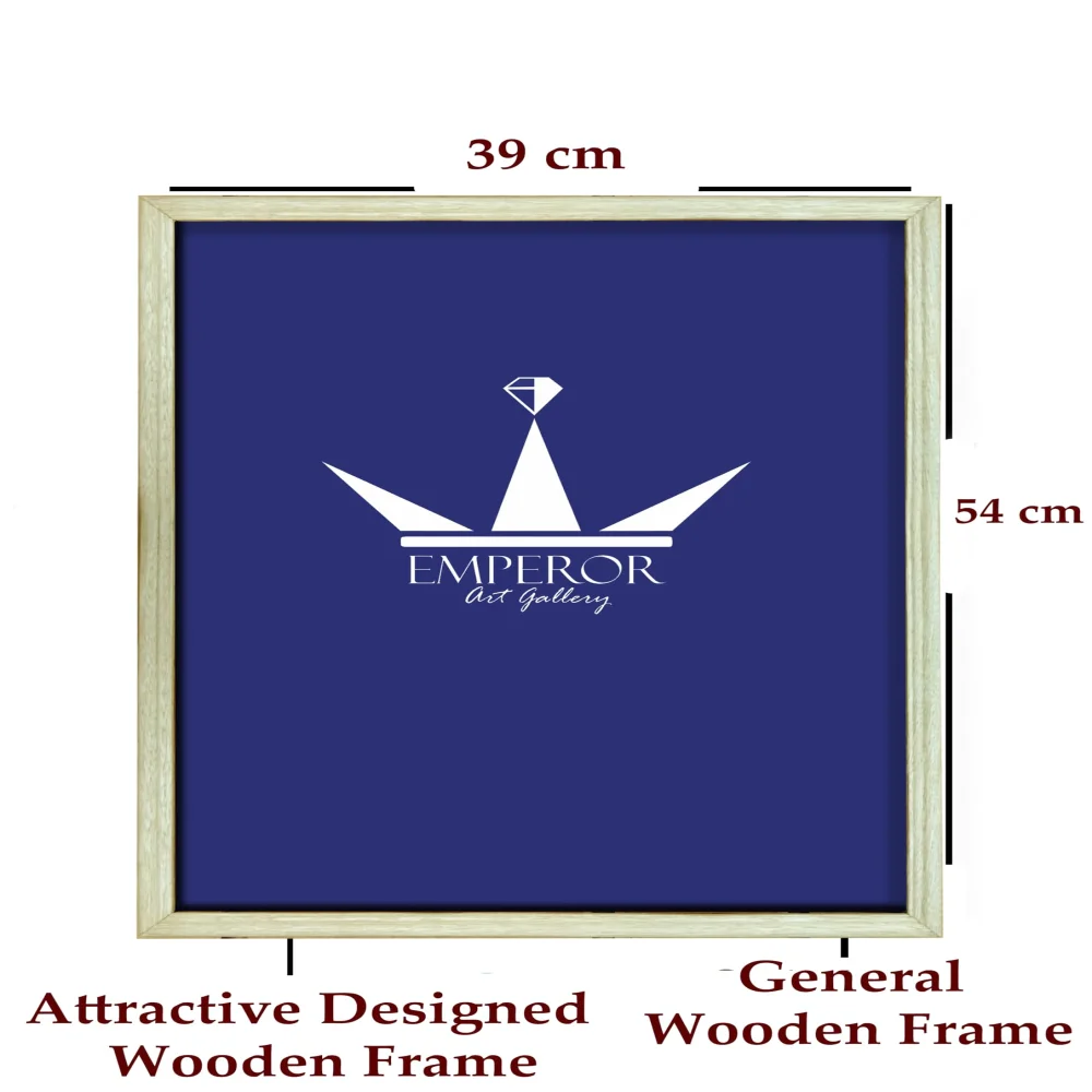 Picture Frame for Photos Prints Large Format general wooden frame with hardboard (54 x 39) cm