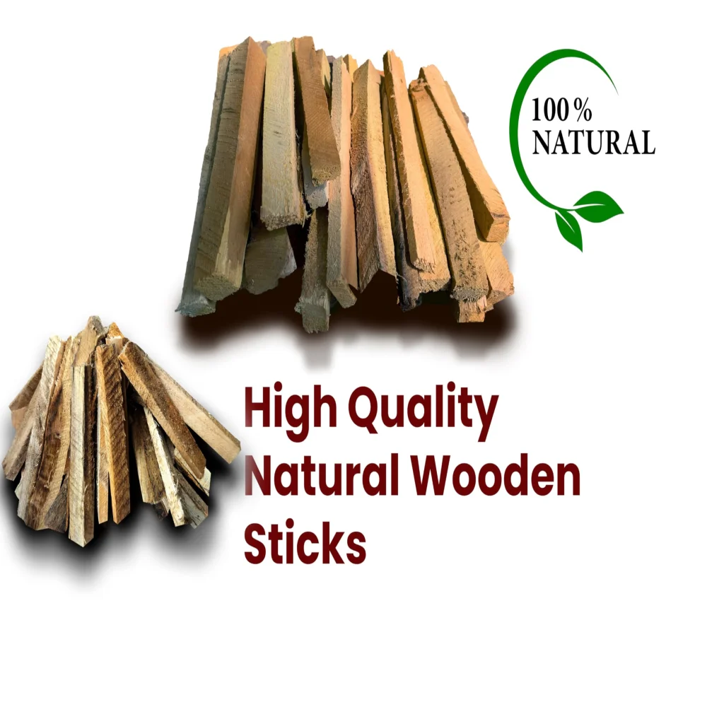 EMPEROR ART GALLERY®, Natural Mango Wood Sticks for Havan, 6 inch, Traditional Pooja Fire Wood, Sticks for Havan Kund, Completely Dry Firewood Set of 30