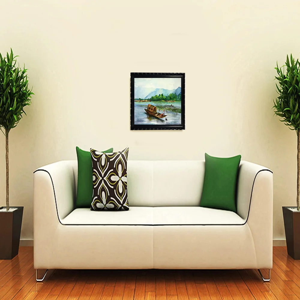 EMPEROR ART GALLERY Mperor, Laminated Digital print With Wood Frame For Wall (19x13.6) in