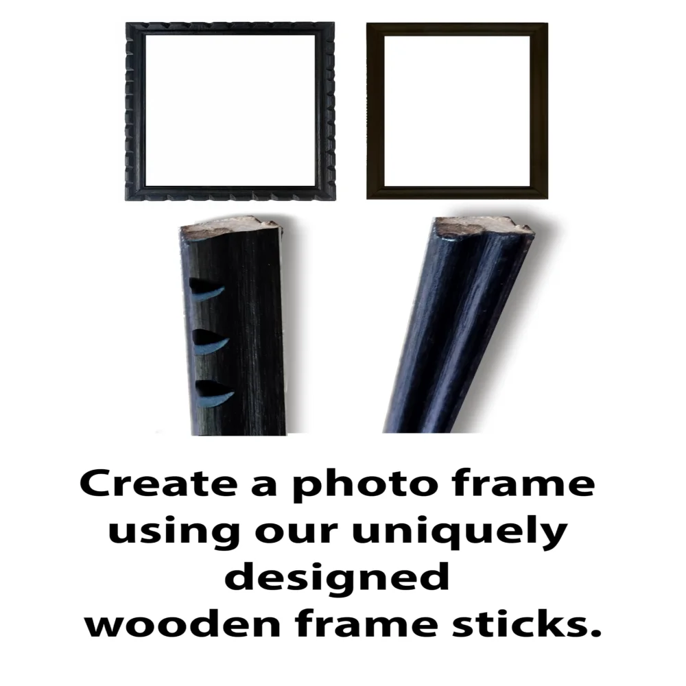 EMPEROR ART GALLERY®,Premium Wooden Picture Frame Moulding (sticks), 1 inch x 52 inch, Black
