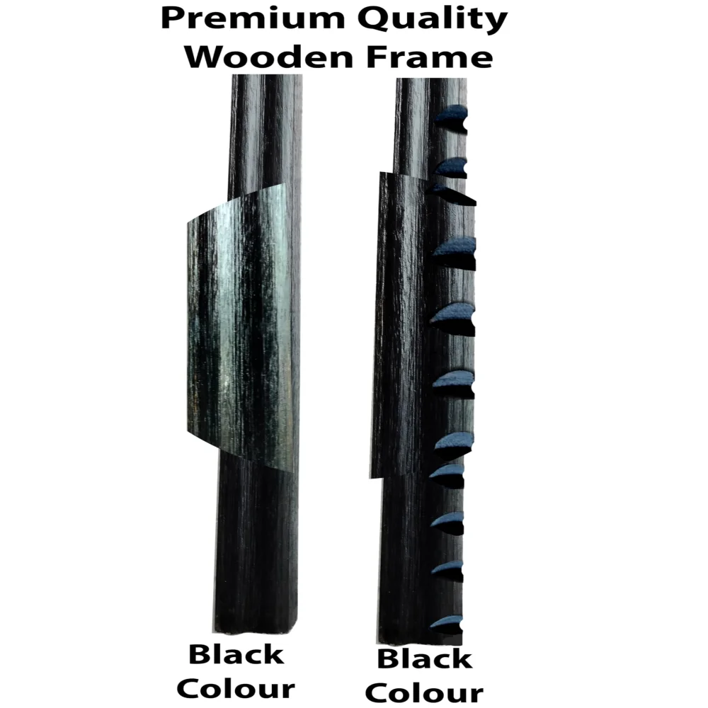 EMPEROR ART GALLERY®,Premium Wooden Picture Frame Moulding (sticks), 1 inch x 52 inch, Black