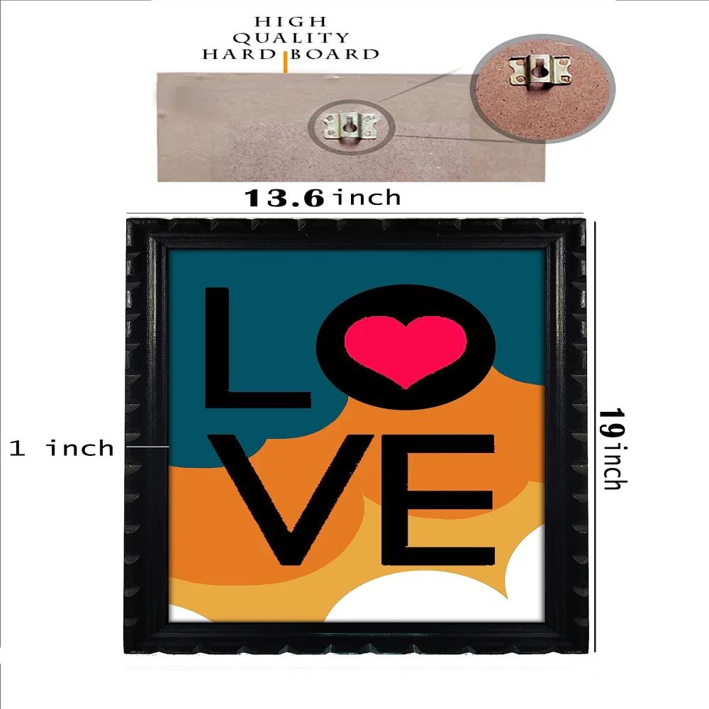 Watch Your Thoughts Motivational Poster Modern Laminated Digital Prints Wall Art Paintings Ready to Hang for Office Living Room Home Decorations and Wood Framed (13.6x19) in