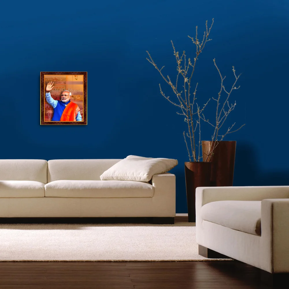 Emperor Art Gallery,Narendra modi laminated digital print pasted in an Hardboard Paper Print (16 inch X 12.6 inch)