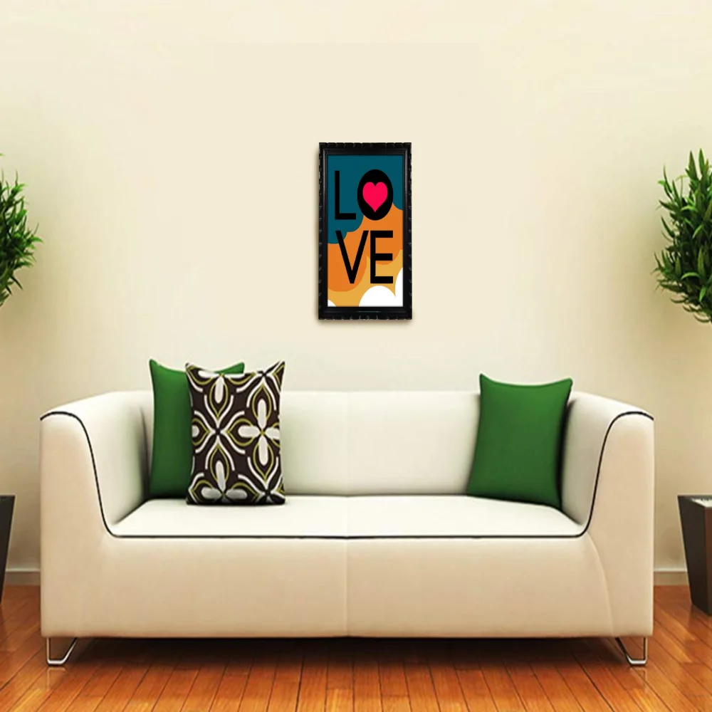 Watch Your Thoughts Motivational Poster Modern Laminated Digital Prints Wall Art Paintings Ready to Hang for Office Living Room Home Decorations and Wood Framed (13.6x19) in