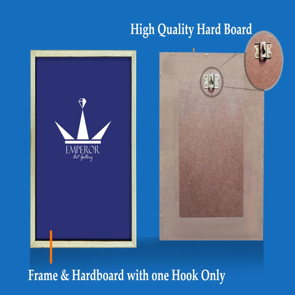 Picture Frame for Photos Prints Large Format general wooden frame with hardboard (54 x 39) cm