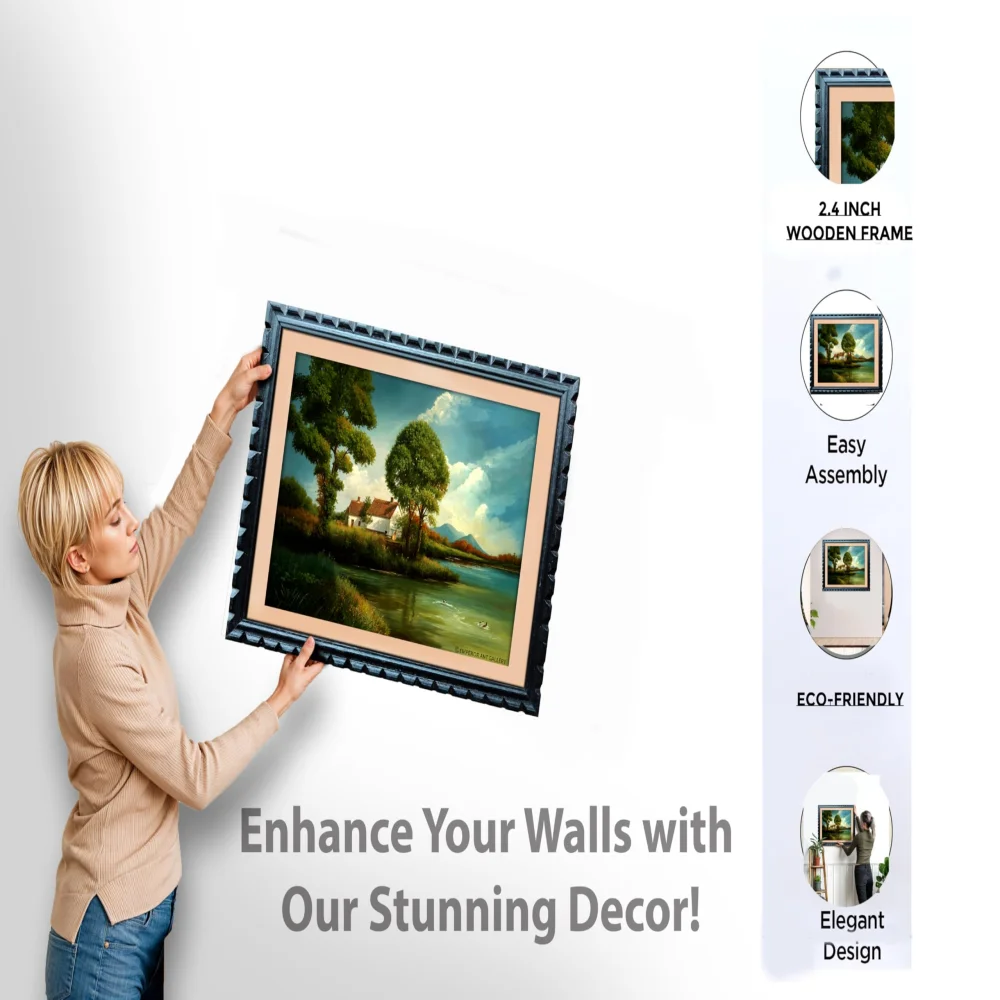 EMPEROR ART GALLERY®, Landscape Wall Art Print, 50.8 x 38.1 cm, Premium Wooden Frame, Film Laminated Photo