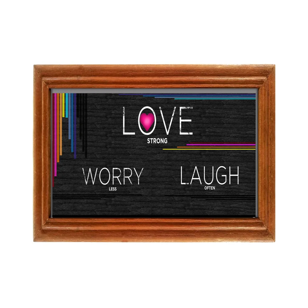 Motivational wall Teak wood wall hanging Size (9.3x46) In