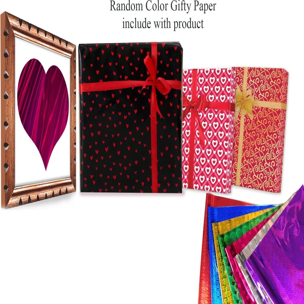 VALENTINE'S Gift Laminated Print With Wood Frame (13 x 12.6) in