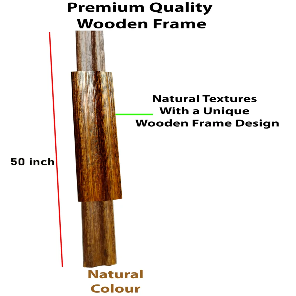 EMPEROR ART GALLERY®,Natural Wooden Frame Sticks, 50 inch Length, Rare and Unique Design