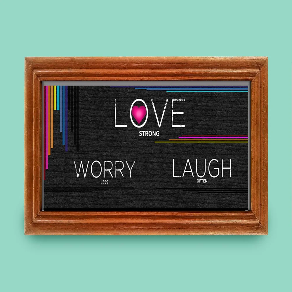 Motivational wall Teak wood wall hanging Size (9.3x46) In