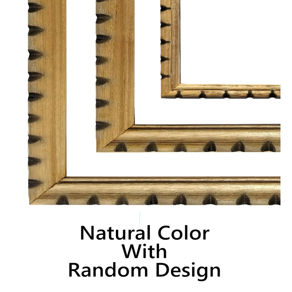 EMPEROR ART GALLERY Wall Deco Wooden Frame, 16x12,13.5x10.5,7.4x5.3 inches, Frameless, Set of 3