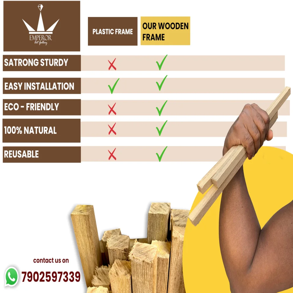 EMPEROR ART GALLERY Gorakhnath Baba ji Religious Wall Frame, Premium Wooden Frame with Carved Design, 25.4 x 32 cm, Digital Print with Glass