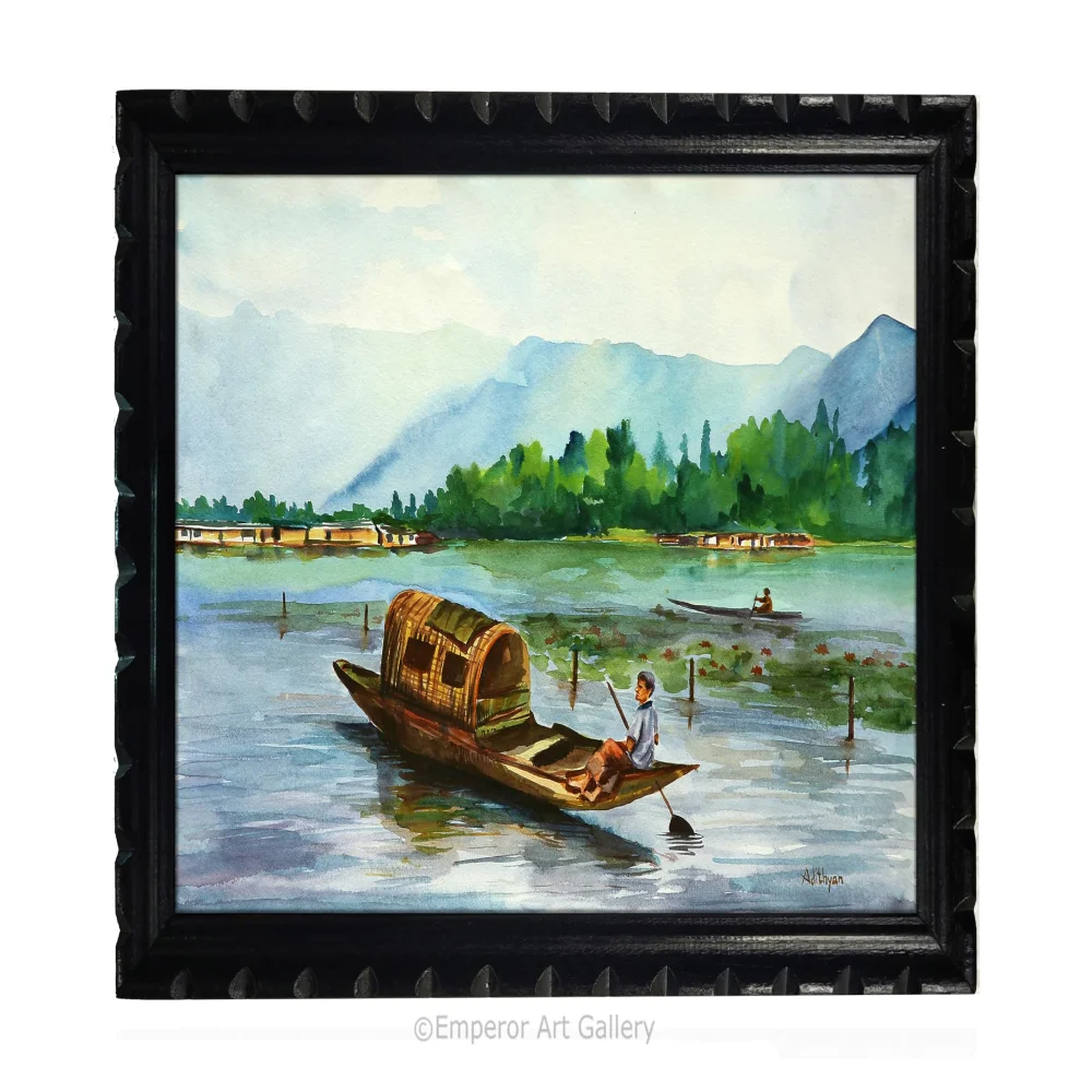 EMPEROR ART GALLERY Mperor, Laminated Digital print With Wood Frame For Wall (19x13.6) in