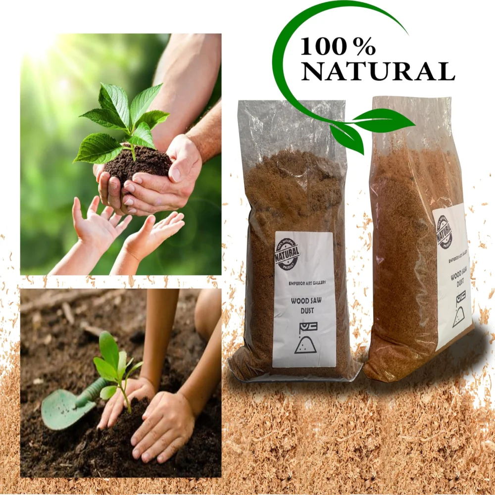 Natural Wood Saw Dust, Emperor Art Gallery, Jackfruit Wooden Sawdust,Natural Wooden Dust | Pure Jackfruit Wooden Saw dust,Sawdust Powder for Compost 100% Pure & Natural Product