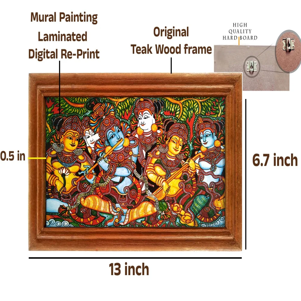 Lords Mural Painting laminated Digital RePrint With Teak Wood Frame