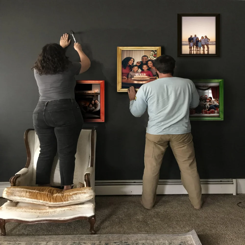 EMPEROR ART GALLERY®,Premium Wooden Picture Frame, 12 x 18 inches, 4 Colours, with Hardboard Back and 2 Hooks