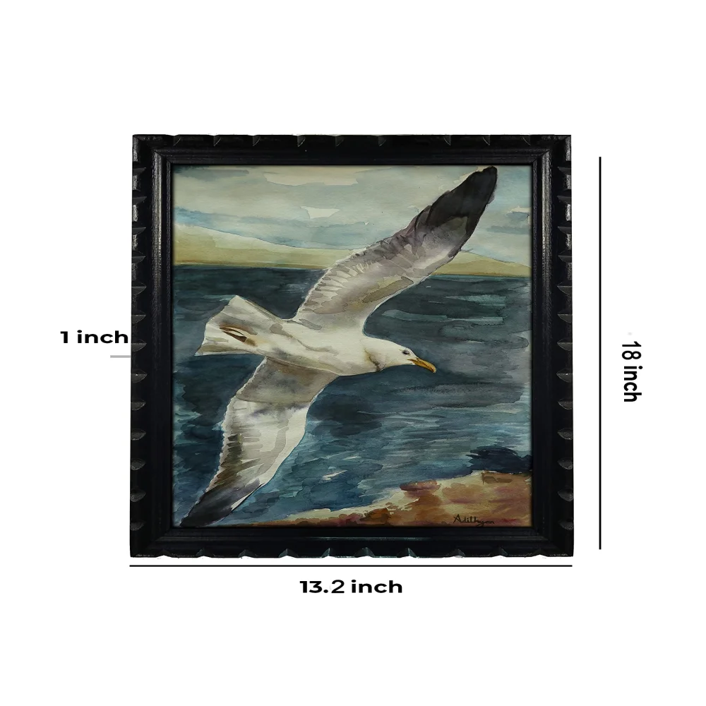 EMPEROR ART GALLERY Mperor, Laminated Digital print With Wood Frame For Wall (18x13.2) in