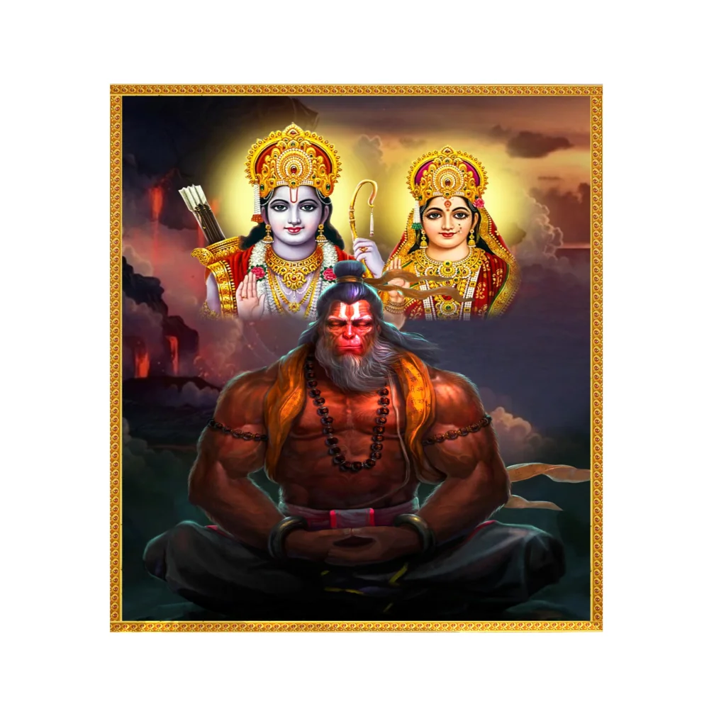 Lords Laminated Digital Print With Hardbord Mounted(12x9.5) in (Lord Laksmi/durga/hanuman/krishna/shiva)