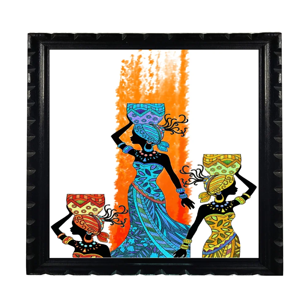 EMPEROR ART GALLERY Mperor, Laminated Digital Re Print With Original Wood Frame(18x13) in