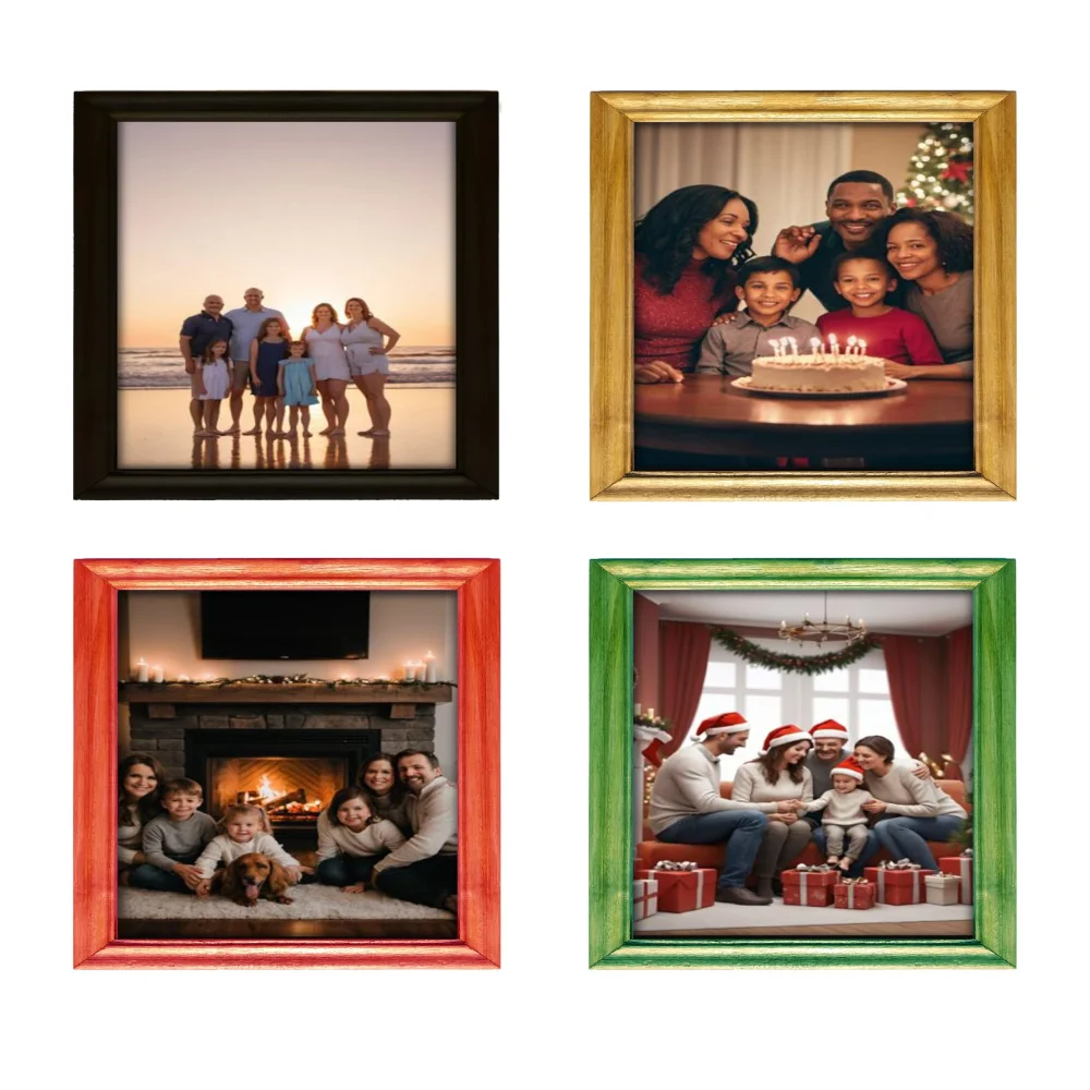 EMPEROR ART GALLERY®,Premium Wooden Picture Frame, 12 x 18 inches, 4 Colours, with Hardboard Back and 2 Hooks