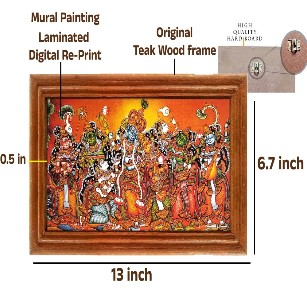 Lords Mural Painting laminated Digital RePrint With Teak Wood Frame