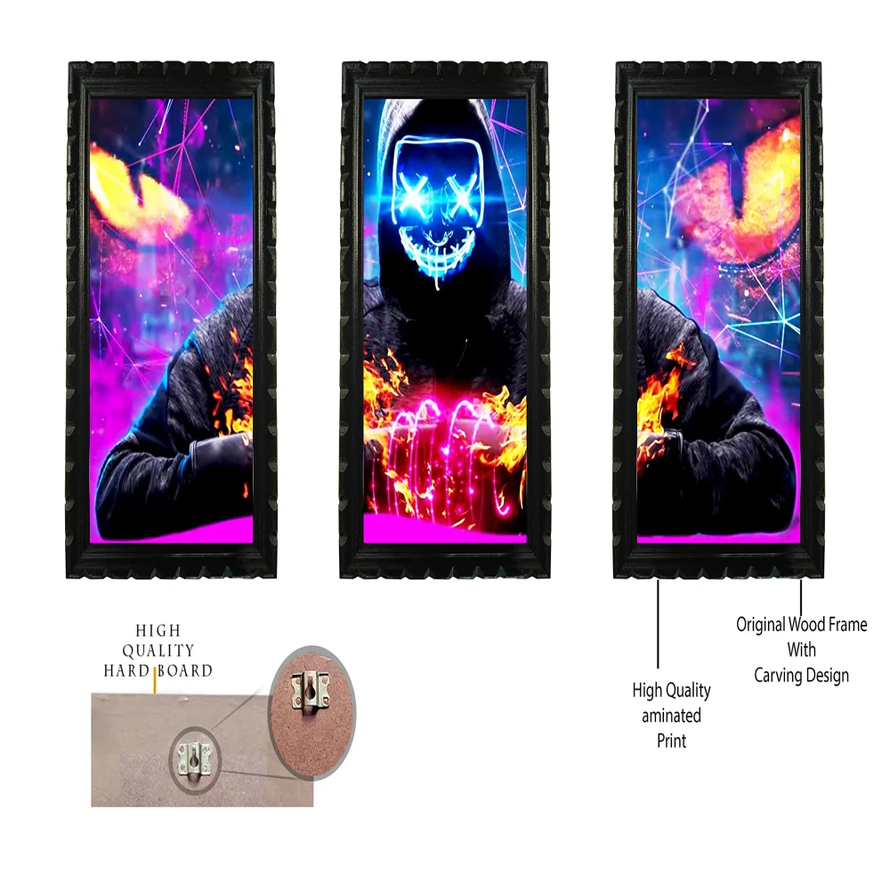 Mperor, Digital Re Print With Original Wood frame (7.1x13) in 3Peace