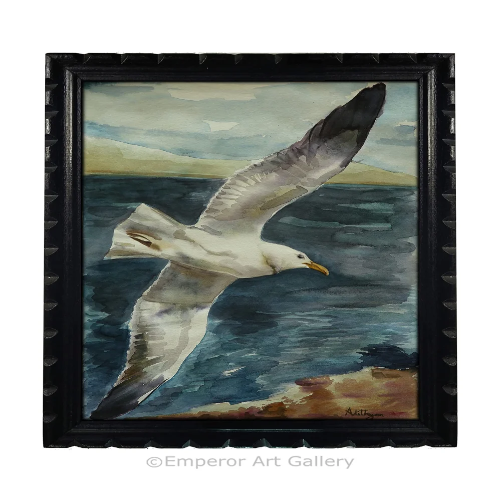 EMPEROR ART GALLERY Mperor, Laminated Digital print With Wood Frame For Wall (18x13.2) in