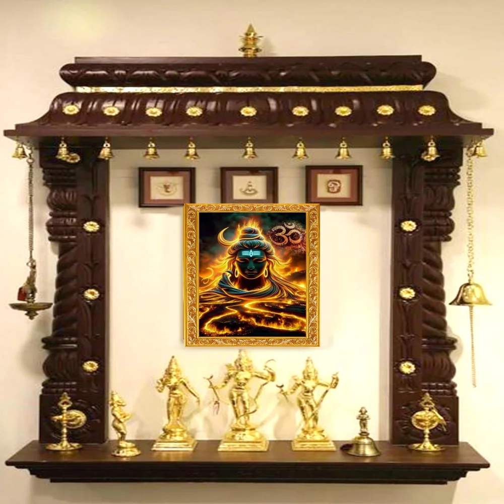 Lord Shiva in an Hardboard Laminated Digital Re-Print Paper Print (18.6 inch X 12.5 inch)