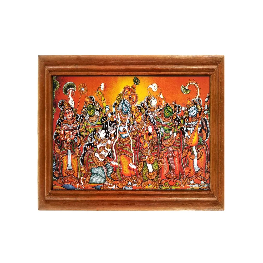 Lords Mural Painting laminated Digital RePrint With Teak Wood Frame