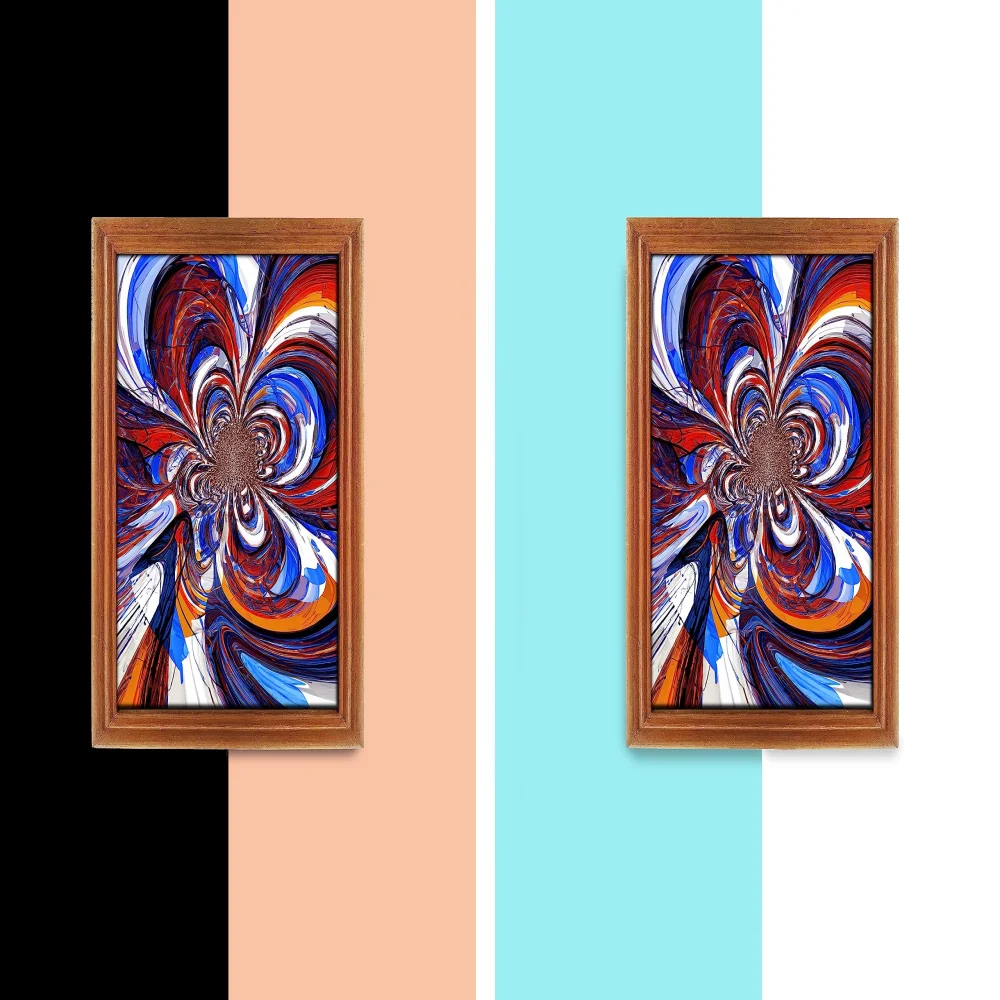 Watch Your Thoughts Motivational Poster Modern Laminated Digital Prints Wall Art Paintings Ready to Hang for Office Living Room Home Decorations and Teak Wood Framed (12.5x8.5) in