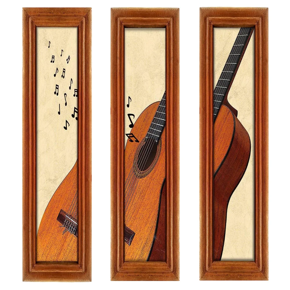 Mperor, Laminated Digital RePrint With Original Teak Wood Frame Wall Art(18.5x5) inch